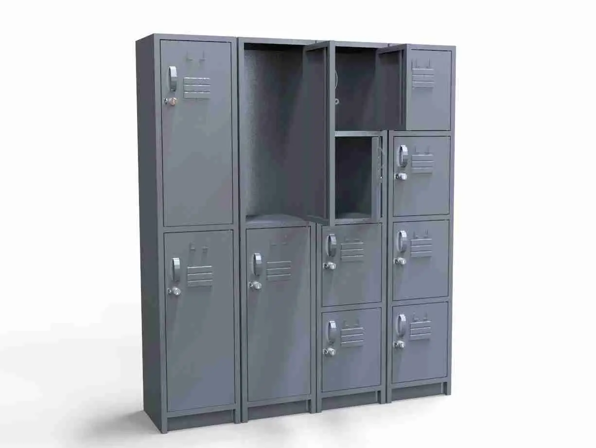 Lockers metálicos para resguardo de pertenencias