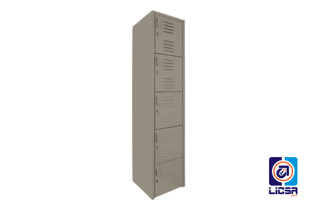 Lockers metálicos compactos para espacios reducidos