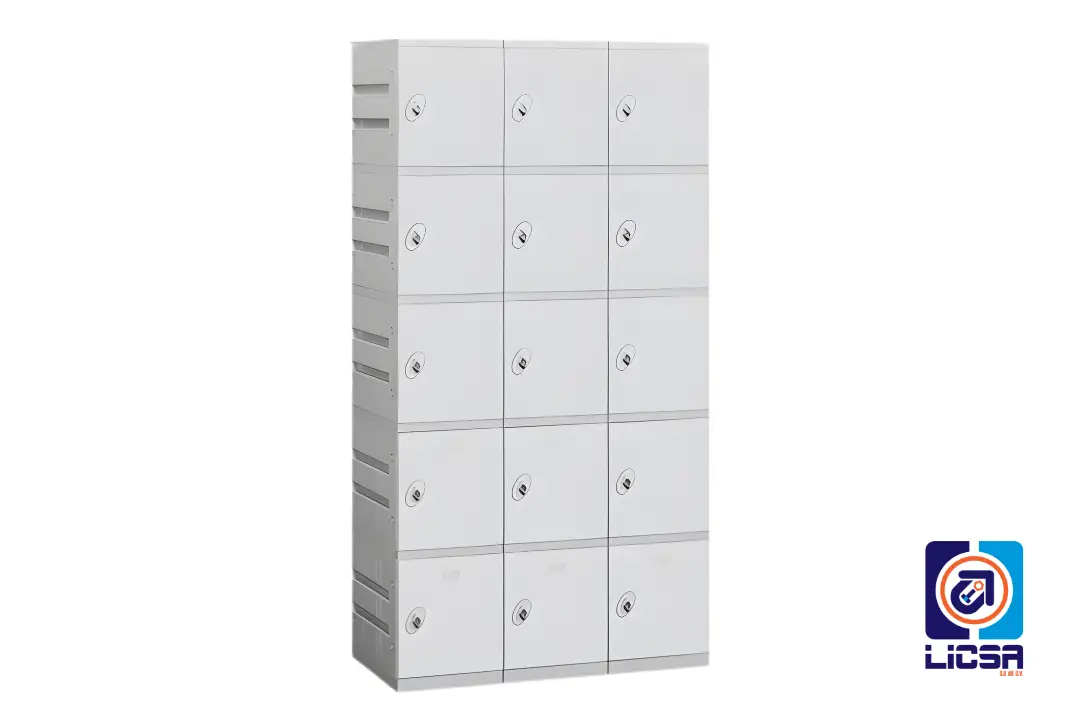 Lockers de PVC o plástico técnico para ambientes húmedos
